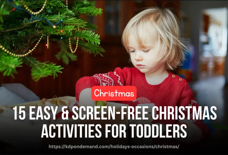 15 Easy & Screen-Free Christmas Activities for Toddlers